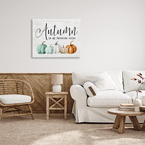 Stupell Industries 'Autumn's My Favorite Color Phrase Green'| Canvas Art - Image 3