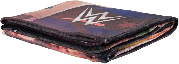 WWE CM Punk Main Event Champions Bedding Super Soft Throw Blanket, 46 in x 60 in, (Official Licensed Product) by Franco Collectibles