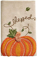 Mud Pie Blessed Embroidered Pumpkin Towel, 21" x 14" by MudPie