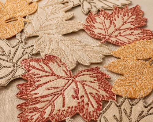 XiaHomeFashions Autumn Leaf Cutwork Table Runner, 16 x 36 in, 1 Piece - Image 3