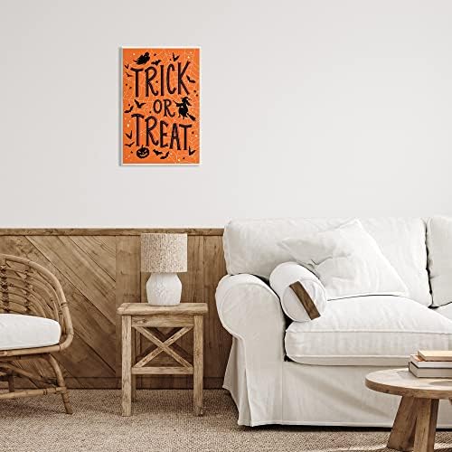 Trick or Treat Spider Web, 13 x 19 Inch Mounted Print on Wall Plaque