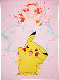 Pokemon Girl Pikachu Kids Bedding Super Soft Cozy Throw Blanket, 62 in x 90 in, (Officially Licensed Product) By Franco Kids