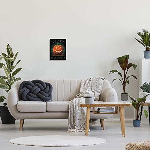 Happy Halloween Jack O, 10 x 15 Inch Mounted Print on Wall Plaque
