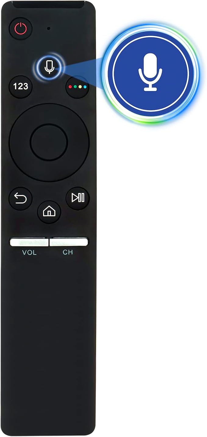 Universal BN59-01266A Replace Voice Remote fit for Samsung Smart 4K TV | BN5901266A RMCSPM1AP1 QN65Q7FD UN75MU630D UN50MU630D UN65MU850D UN43MU630D UN55MU630D UN55MU650D UN55MU700D UN55MU800D