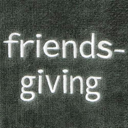 SKL Home Thanksgiving/Fall Friendsgiving Hand Towel Set-2pc, Dark Green - Image 2