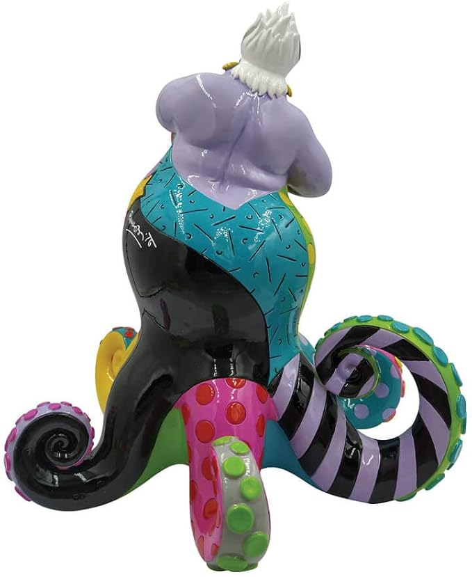 Enesco Disney by Romero Britto The Little Mermaid Ursula Figurine, 8.27 Inch, Multicolor