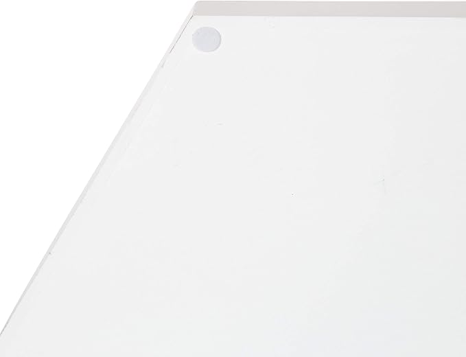 Kate and Laurel Lipton Modern Hexagon Tray, 18 x 18, White and Silver, Decorative Tray for Storage and Display
