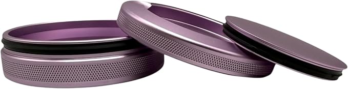 3.0 | Metal Container for Zyn, Premium Aluminum Can & Rugged Pouch Holder | Extra Capacity, Knurled Grip & Used Pouch Storage | EDC (Lavender)