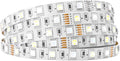 BTF-LIGHTING 5050 RGBW RGB+Cool White(6000K-7000K) 150RGB+150White LED Tape Light 5m 16.4ft 60LED/m Multi-Colored IP30 10mm Width FPCB DC12V for Bedroom Home Decoration(No Adapter or Controller)