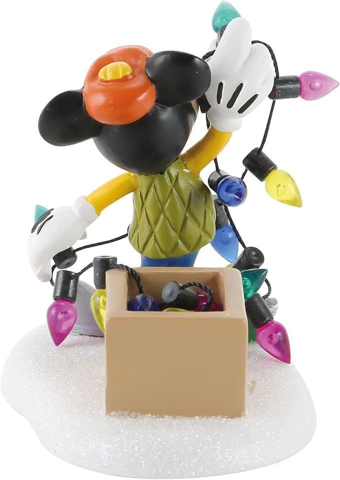 Department 56 Disney Village Mickey Lights Up Christmas Accessory, 2.25 inch