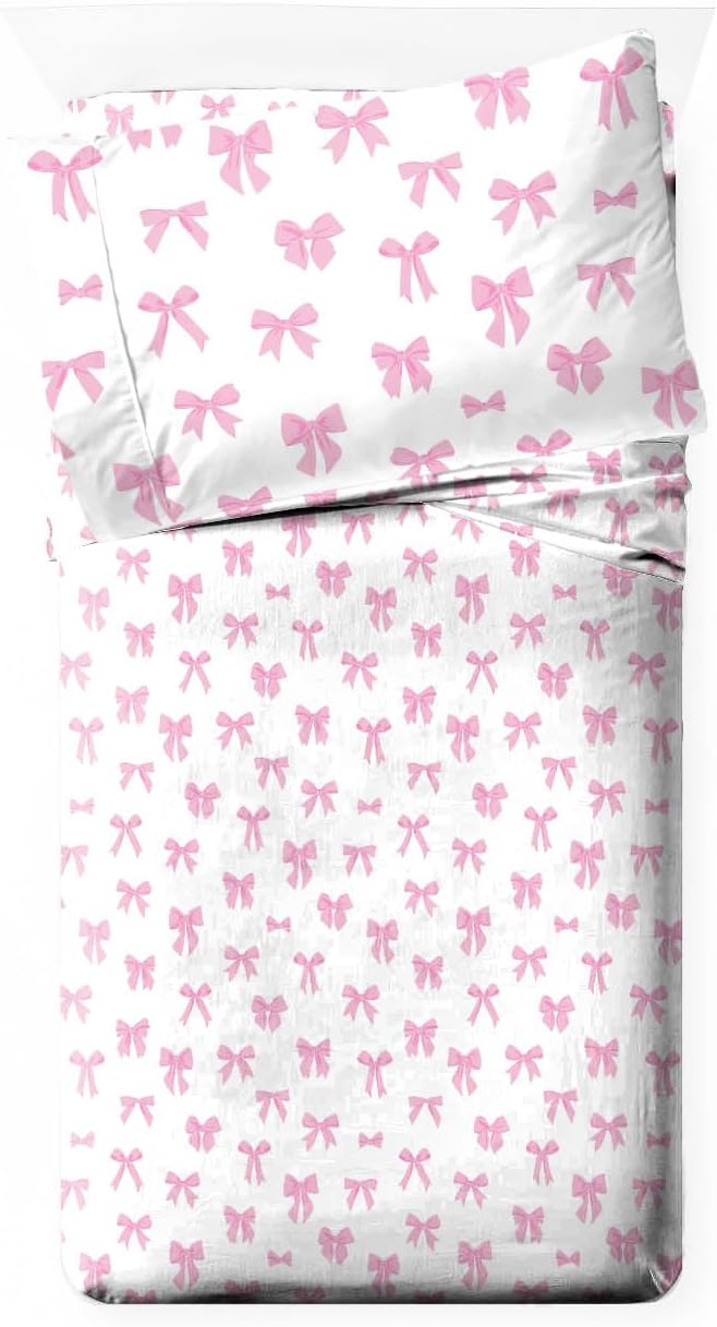 Trend Collector Cowgirl Toddler Comforter Set 4 Piece Bedding, Pink | Bed in a Bag, Comforter Sheets Pillowcase, Soft Microfiber, Machine Washable, Easy Care, Girls Gift