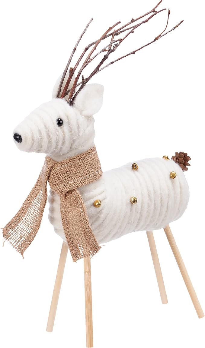 Primitives by Kathy Cream Deer Decorative Sitter Set