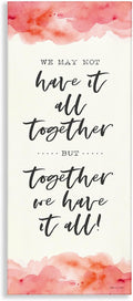 Stupell Industries 'Romantic Phrase with Blush Watercolor', Canvas Art, 20 x 48 Inches, Easy to Hang and Sturdy, Made in USA, by Stephanie Workman Marrott | Stupell Industries | 20 x 48 Inches, Easy to Hang and Sturdy, Made in USA, by Stephanie Workman...
