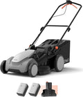 LITHELI Cordless Lawn Mower 40V 21", Lawn Mower Brushless Electric with 8.0Ah Battery & Charger Included, 6-Position Height Adjustment, Foldable Design, Battery Powered Lawn Mower for Up to 1/2 Acre