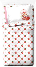 Jay Franco Strawberry Shortcake Juego de sábanas tamaño individual, ropa de cama de 3 piezas para niños, de microfibra súper suave, incluye funda de almohada reversible