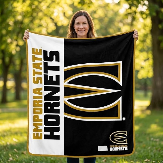 Pegasus Sports NCAA Emporia State Hornets Endzone Ultra Soft Tailgate Throw