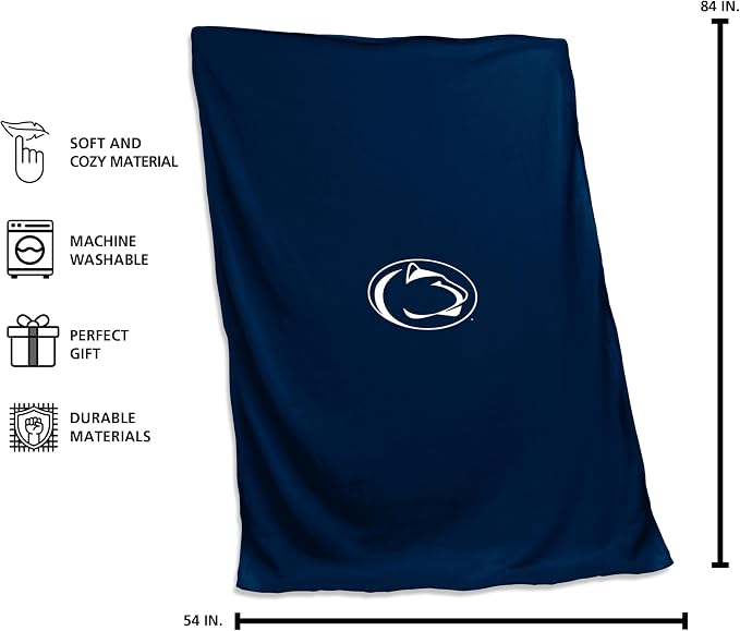 Logo Brands NCAA Unisex-Adult Sweatshirt Blanket