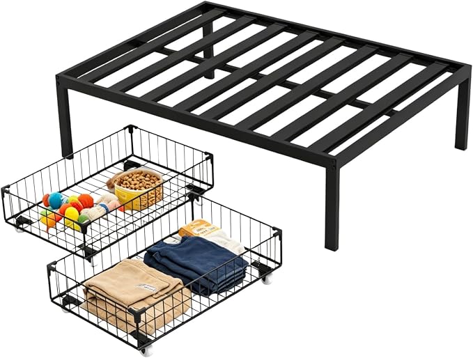Dog Bed Frame,with Two Storage Drawer,Suitable for Various Dog beds | Get off the ground for healthier sleep