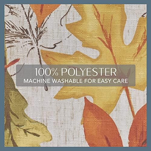 Threadmade Autumn Leaves Fall Printed Tablecloth, Multicolor - 60"W x 102"L - Image 4