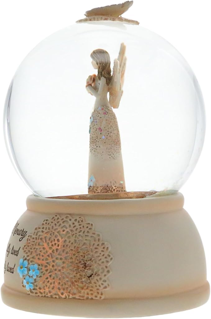 Pavilion Gift Company 19061 Light Your Way Memorial in Loving Memory Musical Water Globe, 100mm