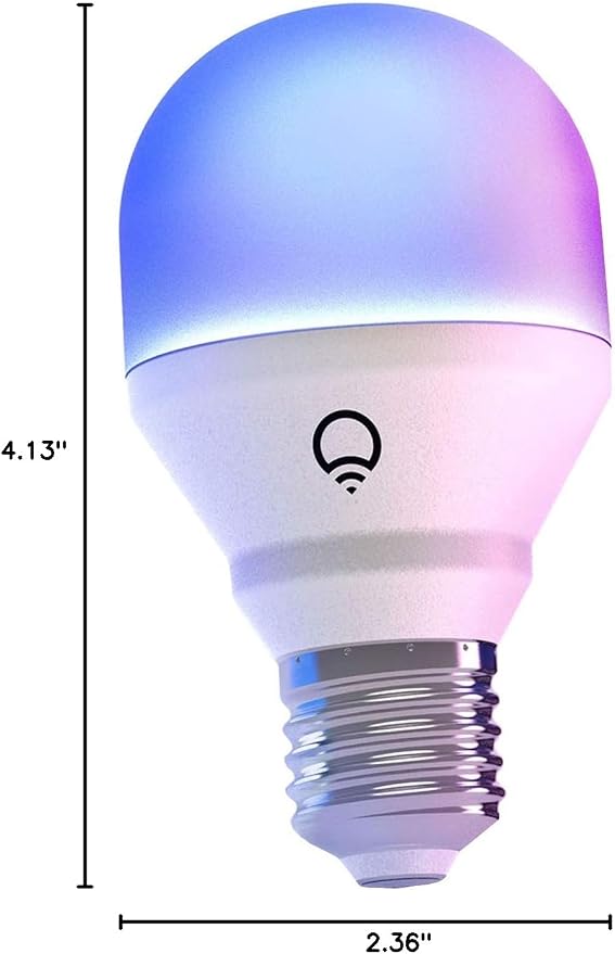 LIFX Color Smart Light Bulbs (2-Pack) A19 E26, Matter Compatible RGB + Tunable White (800 Lumens), WiFi Dimmable Color Changing (2.4GHz), Compatible with Apple HomeKit, Alexa & Google