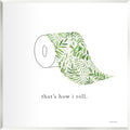Botanical Toilet Paper Humor, 12 x 12 Inch Mounted Print on Wall Plaque | Stupell Industries · By Rachel Nieman · Ready to hang · Fun bath and laundry accent · Made in USA