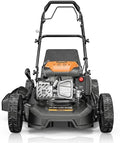 21" Lawn Mower Gas Self Propelled 170CC 4-in-1 Gas Lawnmower with Bag | Mulch/Rear Bag/Side Discharge/Rear Discharge, 7-Position Cutting Height, Foldable Handle for Garden Backyard