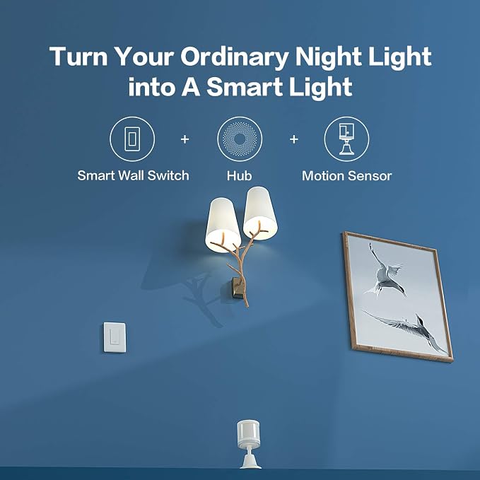 Aqara Zigbee Smart Light Switch (with Neutral, Single Rocker) | Requires Aqara Hub, Remote Control and Set Timer for Home Automation, Compatible with Apple HomeKit Alexa Google Home
