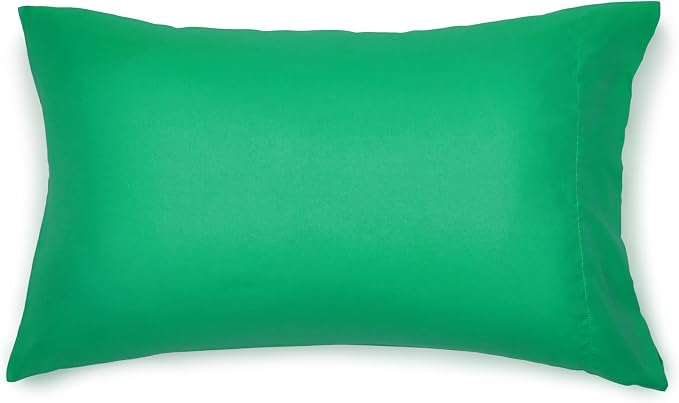 Amazon Basics 5-Piece Soft Microfiber Kid's Bed-in-a-Bag Bedding Set, Twin, Green, Solid
