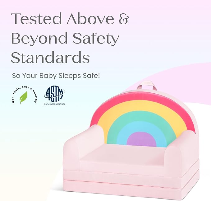 Delta Children Rainbow Flipout Figural Chair