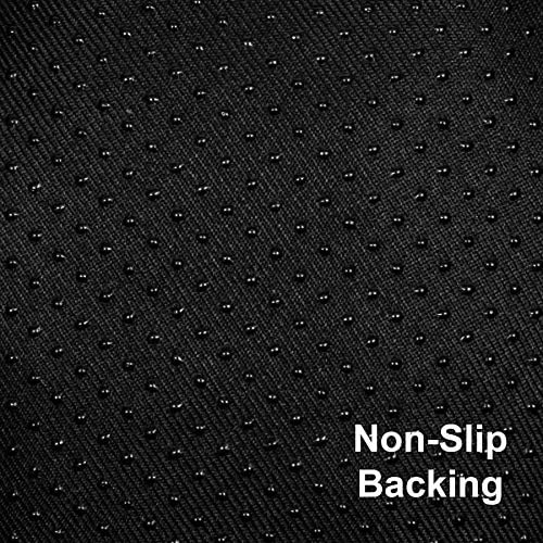 Sweet Home Collection Chair Cushion Crushed Memory Foam Pads Premium Slip Non Skid Microdot Rubber Back Tufted 16" x 16" x 3.25" Thick Seat Cover, 6 Pack, Black - Image 4
