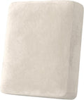 H.VERSAILTEX Velvet Stretch Couch Cushion Cover Plush Cushion Slipcover for Chair Cushion Furniture Protector Seat Cushion Sofa Cover (1 Piece Armchair Cushion Covers, Ivory)
