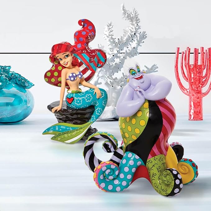 Enesco Disney by Romero Britto The Little Mermaid Ursula Figurine, 8.27 Inch, Multicolor