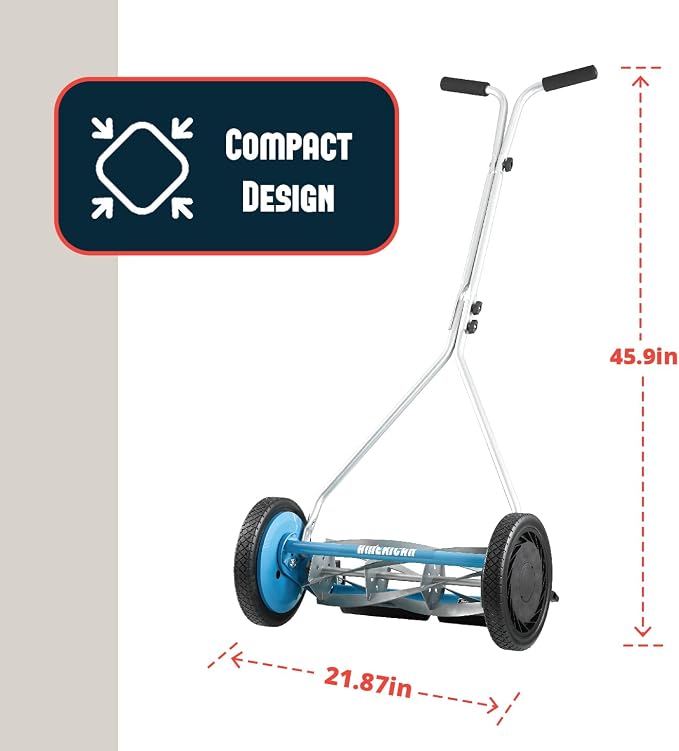 American Lawn Mower 1415-16SK2 16-Inch 5-Blade Reel Mower with Sharpener