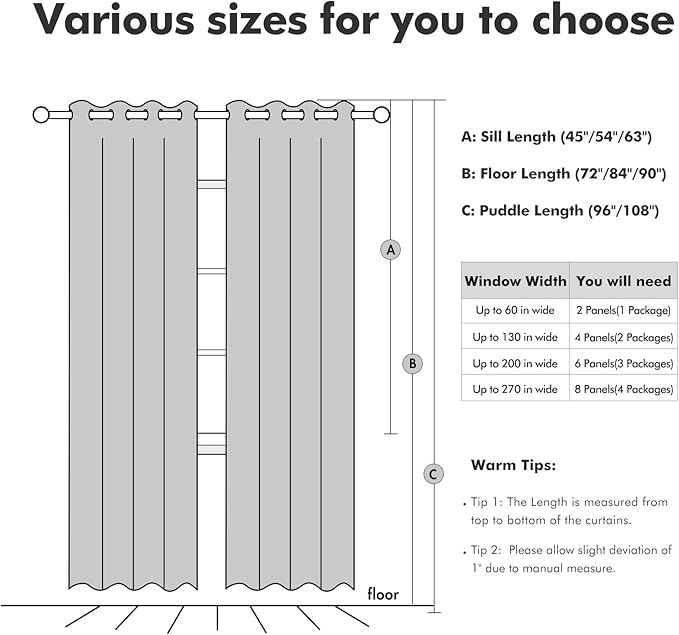 MIULEE Linen Textured Curtains Solid 100% Blackout for Bedroom Thermal Insulated Taupe Grommet Room Darkening Curtains & Drapes Luxury Decor for Living Room Nursery 52 x 72 Inch (2 Panels)
