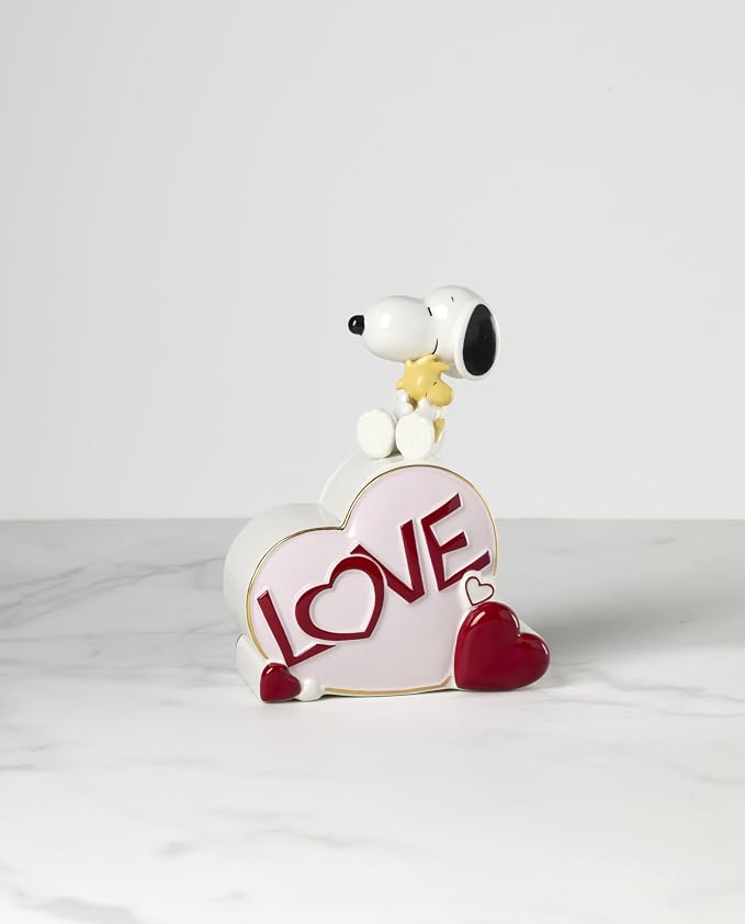 Lenox Peanuts Snoopy Valentine's Day Candy Jar
