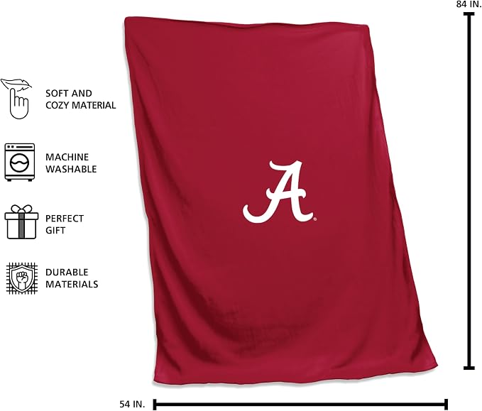 Logo Brands NCAA Unisex-Adult Sweatshirt Blanket