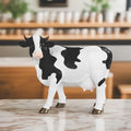 ICE Armor Hand Painted 8.25" H Cow Standing Figurine Statue Sculpture Ornament Decoration Home/Room Decor Ideas for Housewarming, Holidays and Birthdays Great Collectible