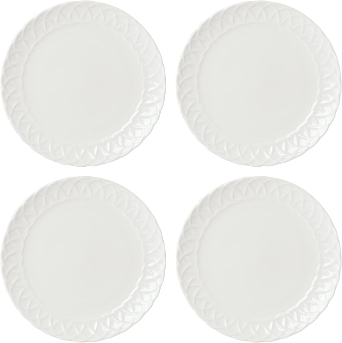 Lenox Wicker Creek Accent Plates, Set of 4, 4.28 White
