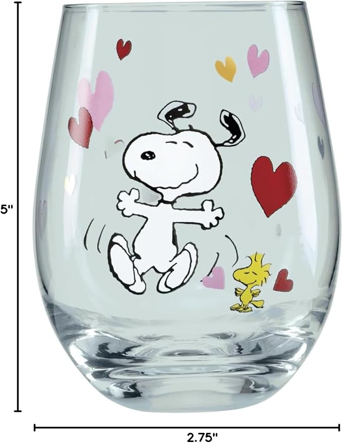 Lenox Snoopy Valentine's Day Entertaining Collection, Tumbler Set, 4-Piece