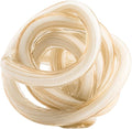 Torre & Tagus Orbit Hand Blown Glass Infinity Knot Sculpture - 3 Inch Glass Art White & Gold Knot Decor Ball for Home Decor, Small Centerpiece Table Decoration for Home Interior (White Gold Flakes)