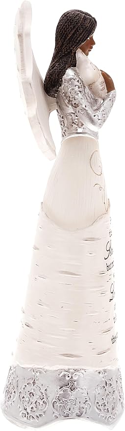 Pavilion Gift Company - Stars in The Sky - 9" Ebony African American Angel Figurine Religious Memorial Bereavement in Memory Loss of Loved One Gift Funeral Present