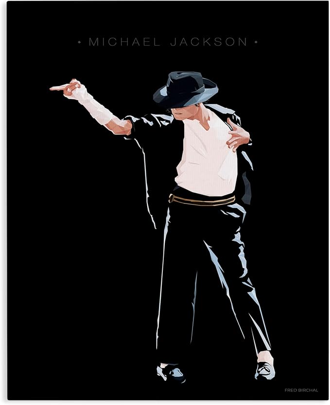 'Michael Jackson Famous People Characters'| Canvas Art