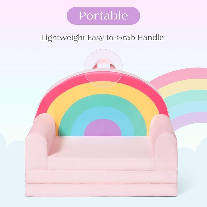 Delta Children Rainbow Flipout Figural Chair