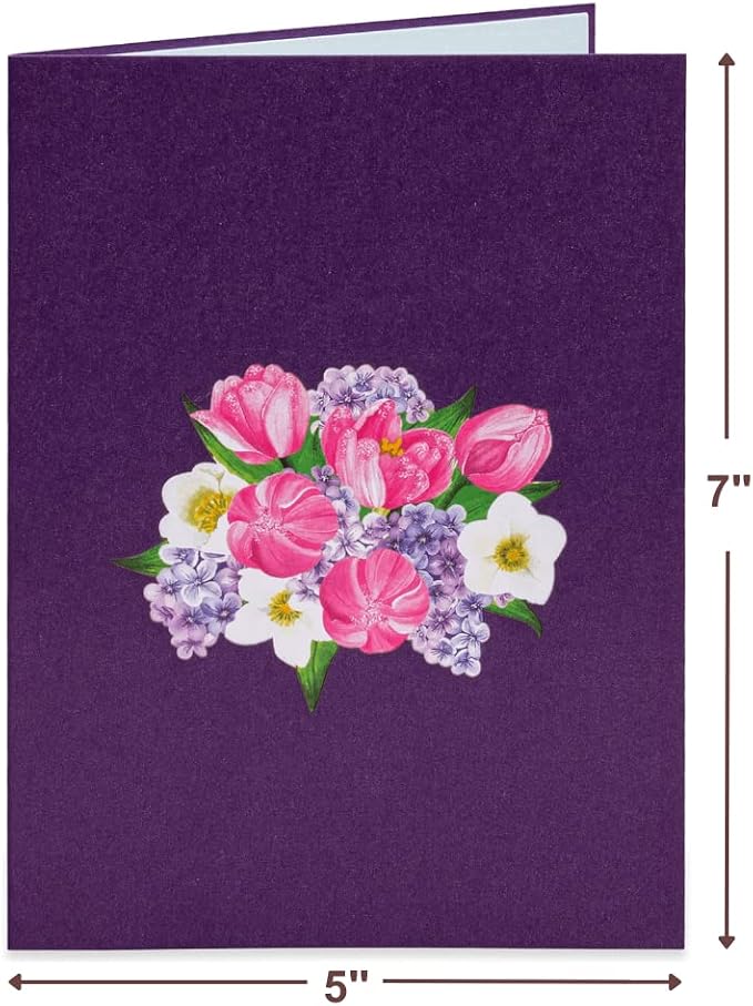 Paper Love Pop Up Cards 2 Pack - Includes 1 Butterfly Tree and 1 Flower Watering Can, For All Occasions, Mother Day, Birthday, Just Because- Includes Envelope and Note Tag