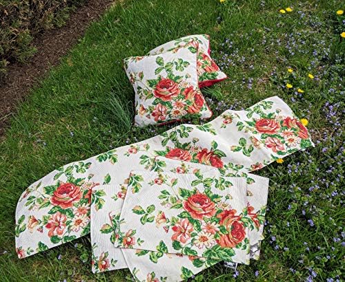 Tache Home Fashion VEG11712-1TR-1372 Sunflower Field Scarecrow Thanksgiving Autumn Harvest Country Farmhouse Vintage Decorative Woven Tapestry Table Runners, 13x86 - Image 5