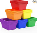 30 Pcs Plastic Classroom Bins, Book Toy Storage Bin Small Cubby Bins Stackable Storage Organizer Containers for Office Home Nursery Playroom (30)