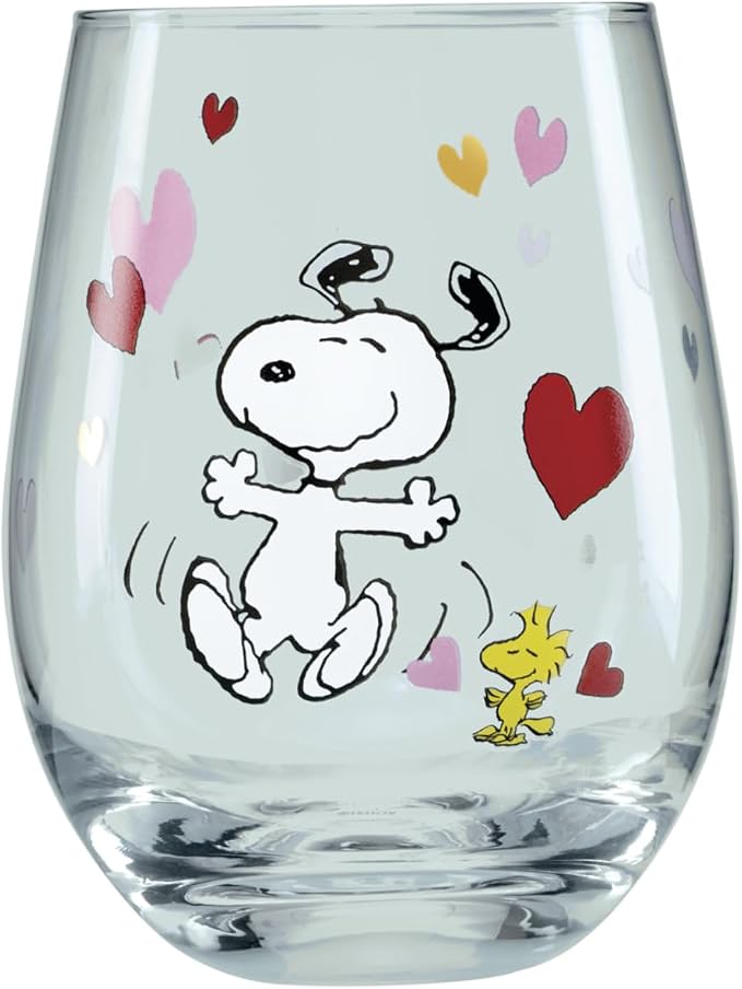Lenox Snoopy Valentine's Day Entertaining Collection, Tumbler Set, 4-Piece