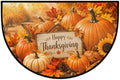 Thanksgiving Half Round Door Mat Welcome Entrance Mat Bath Bathroom Rug B8 | Autumn Pumpkin Thanksgiving Welcome Entrance Mat Anti-Slip Half Moon Bath Mat Semi Circle Rug Indoor Outdoor Kitchen Rug