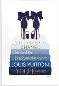 Chic Bookstack Heels Fashion, 10 x 15 Inch Mounted Print on Wall Plaque | Stupell Industries · By Amanda Greenwood · Ready to hang · Stylish gift for home decor · Made in USA